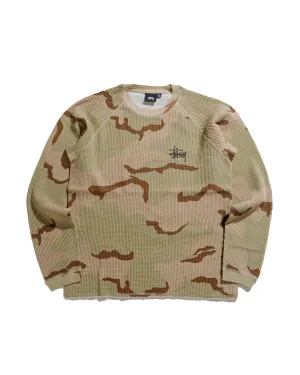 Stssy Basic Stock Raglan Thermal Sand Camo