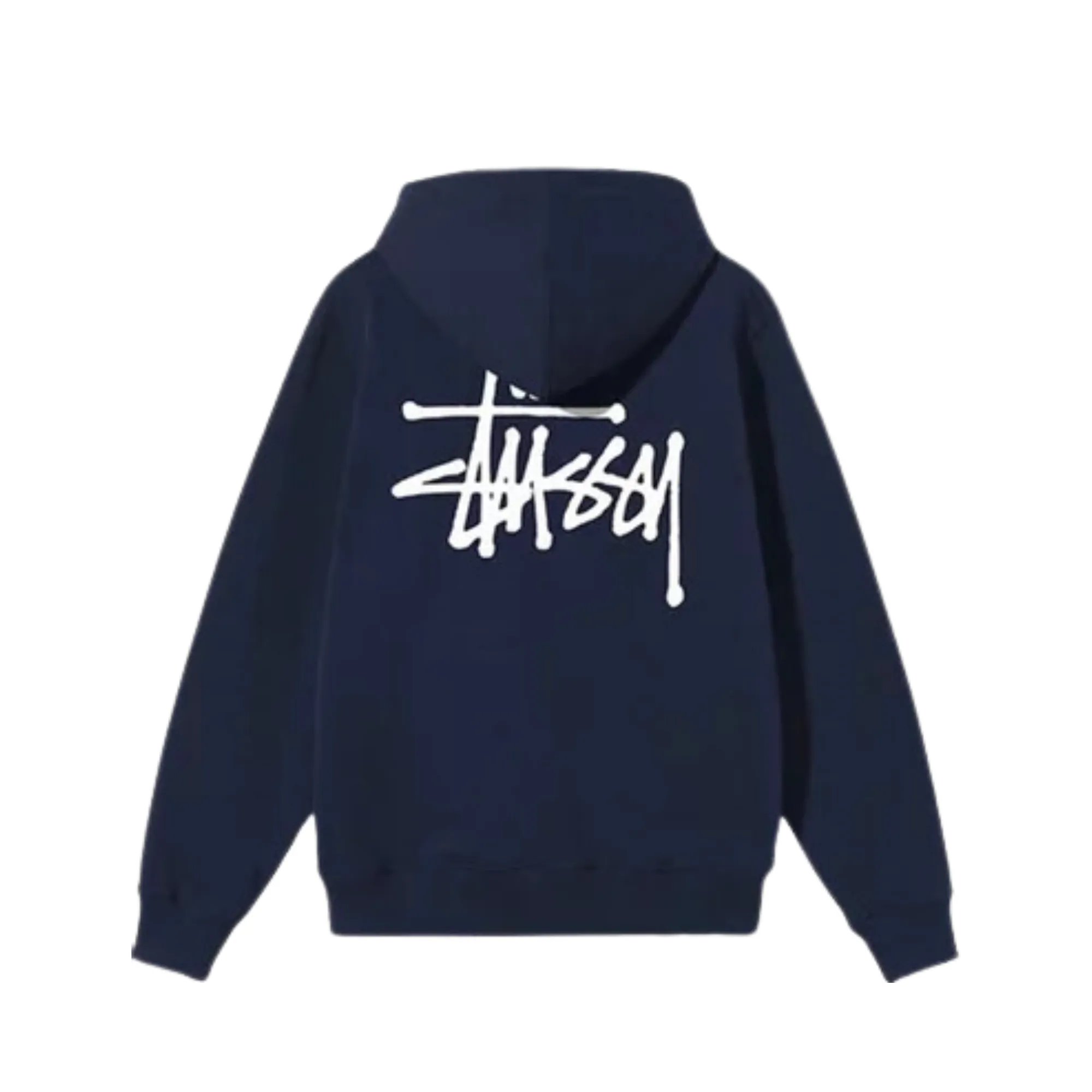 Stssy Basic Zip Hoodie Navy