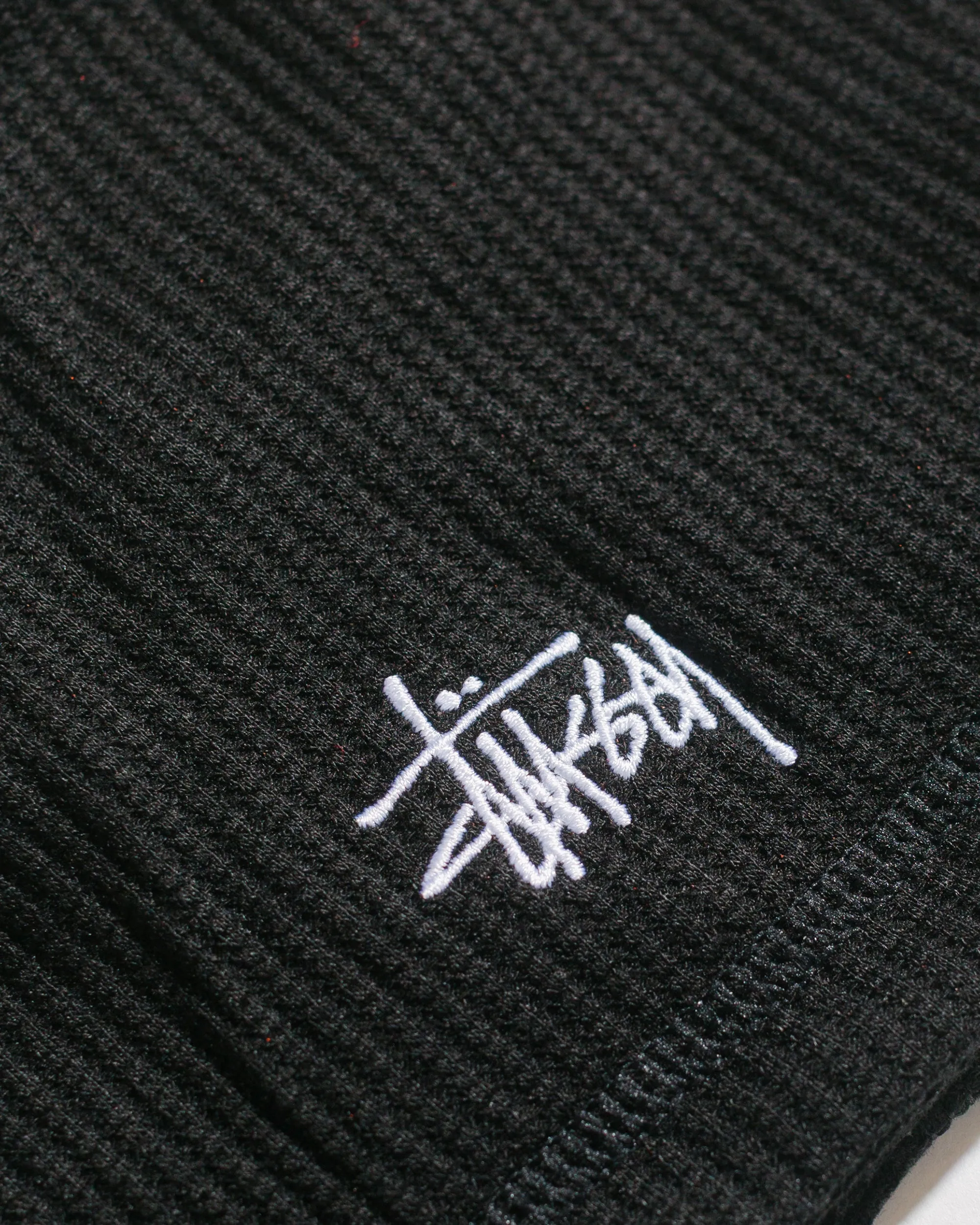 Stssy Skullcap Waffle Black
