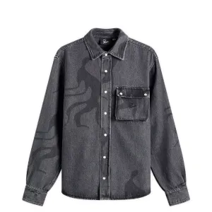 THE STALKERS SHIRT WASHED GREY