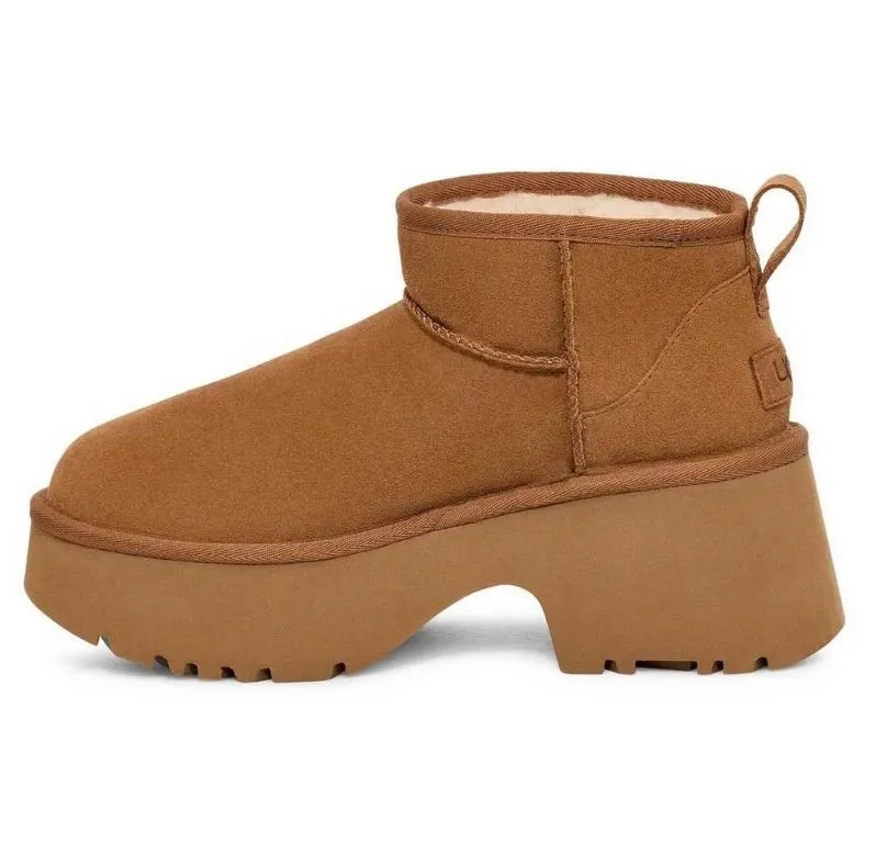 UGG CLASSIC ULTRA MINI NEW HEIGHTS CHESTNUT | BOTAS DE ANTE CON PLATAFORMA