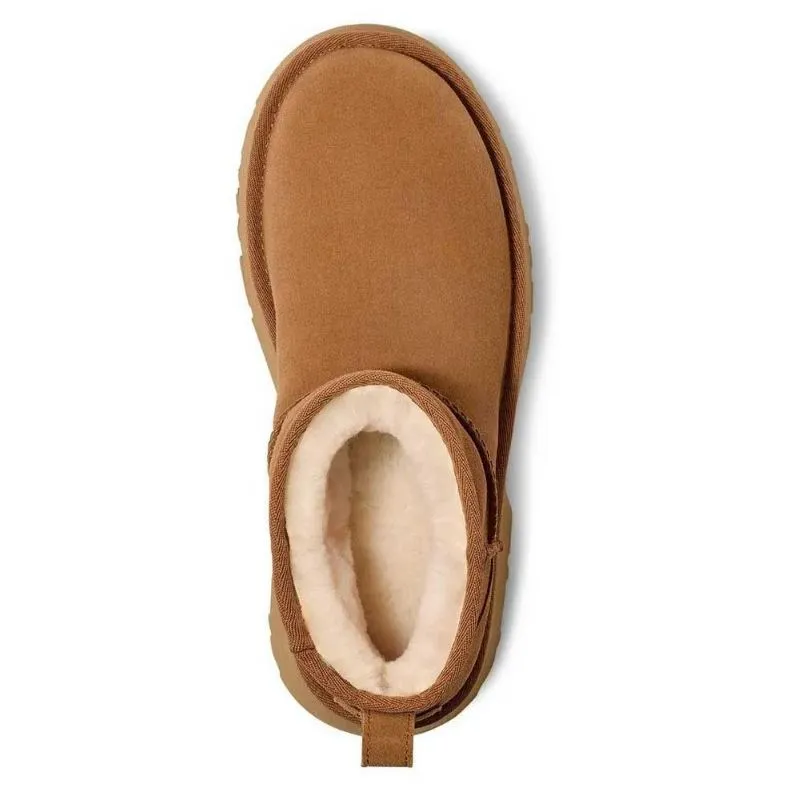 UGG CLASSIC ULTRA MINI NEW HEIGHTS CHESTNUT | BOTAS DE ANTE CON PLATAFORMA
