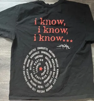 Utopia The Circus Maximus 2023 Tour Exclusive I KNOW Tee (Black)