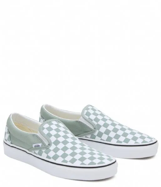 VANS CLASSIC SLIP ON CHECKERBOARD ICEBERG GREEN | ZAPATILLAS SLIP-ON DE LONA