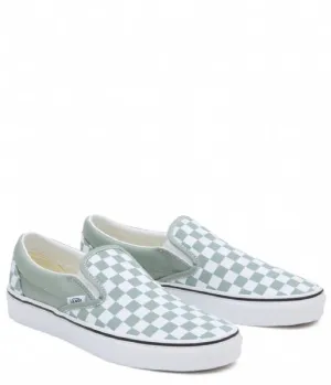 VANS CLASSIC SLIP ON CHECKERBOARD ICEBERG GREEN | ZAPATILLAS SLIP-ON DE LONA