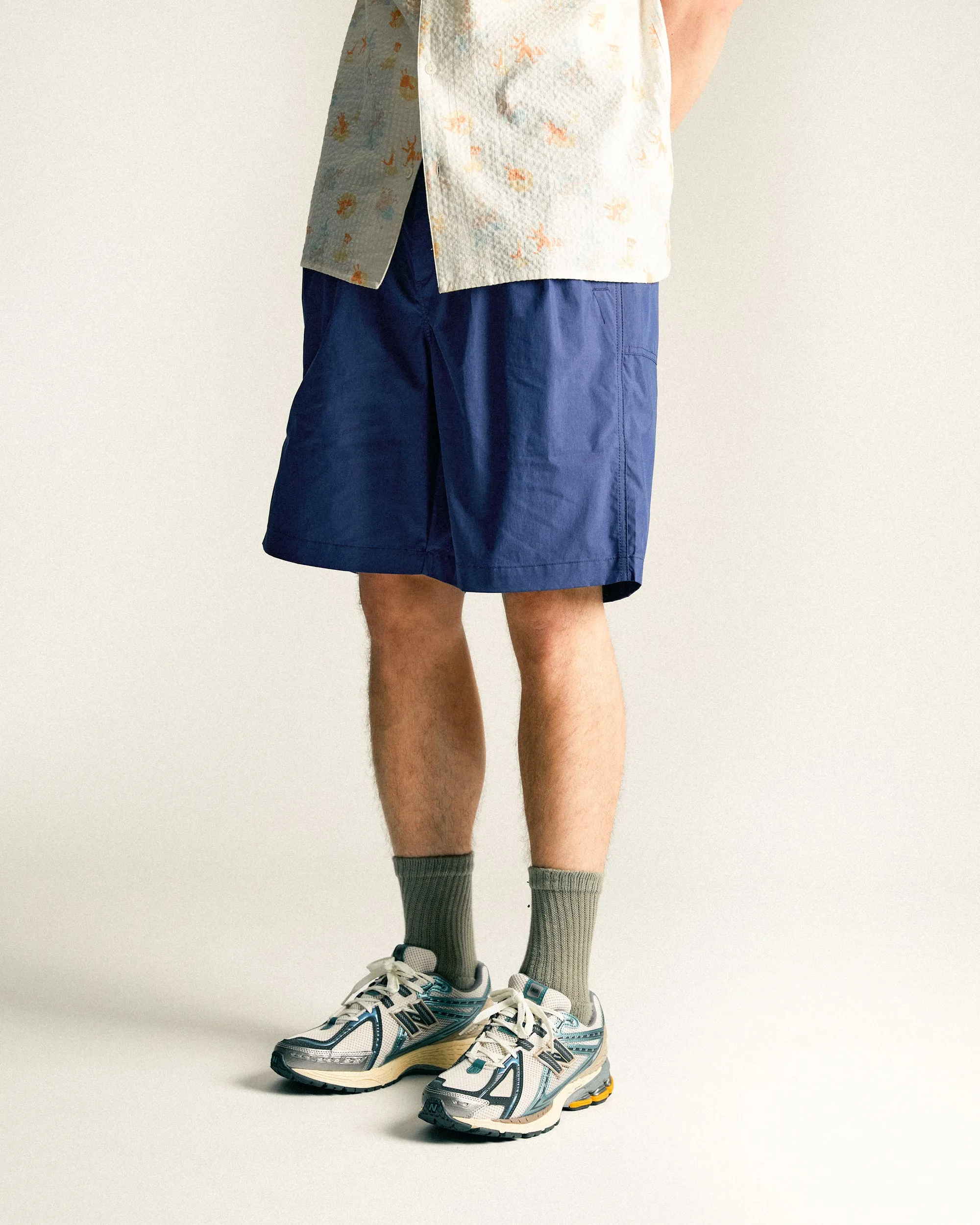 Wide Easy Short Royal Blue