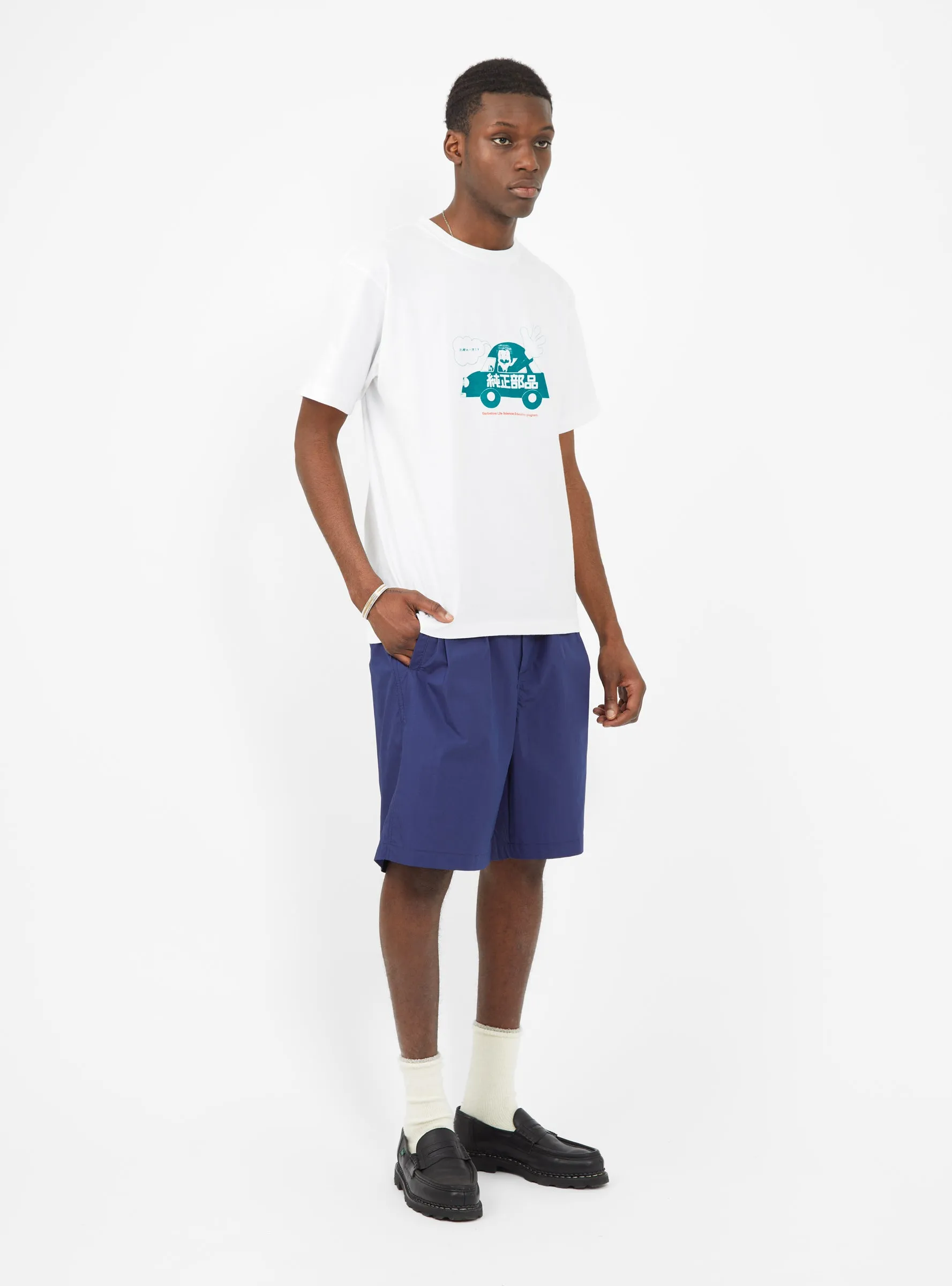 Wide Easy Short Royal Blue