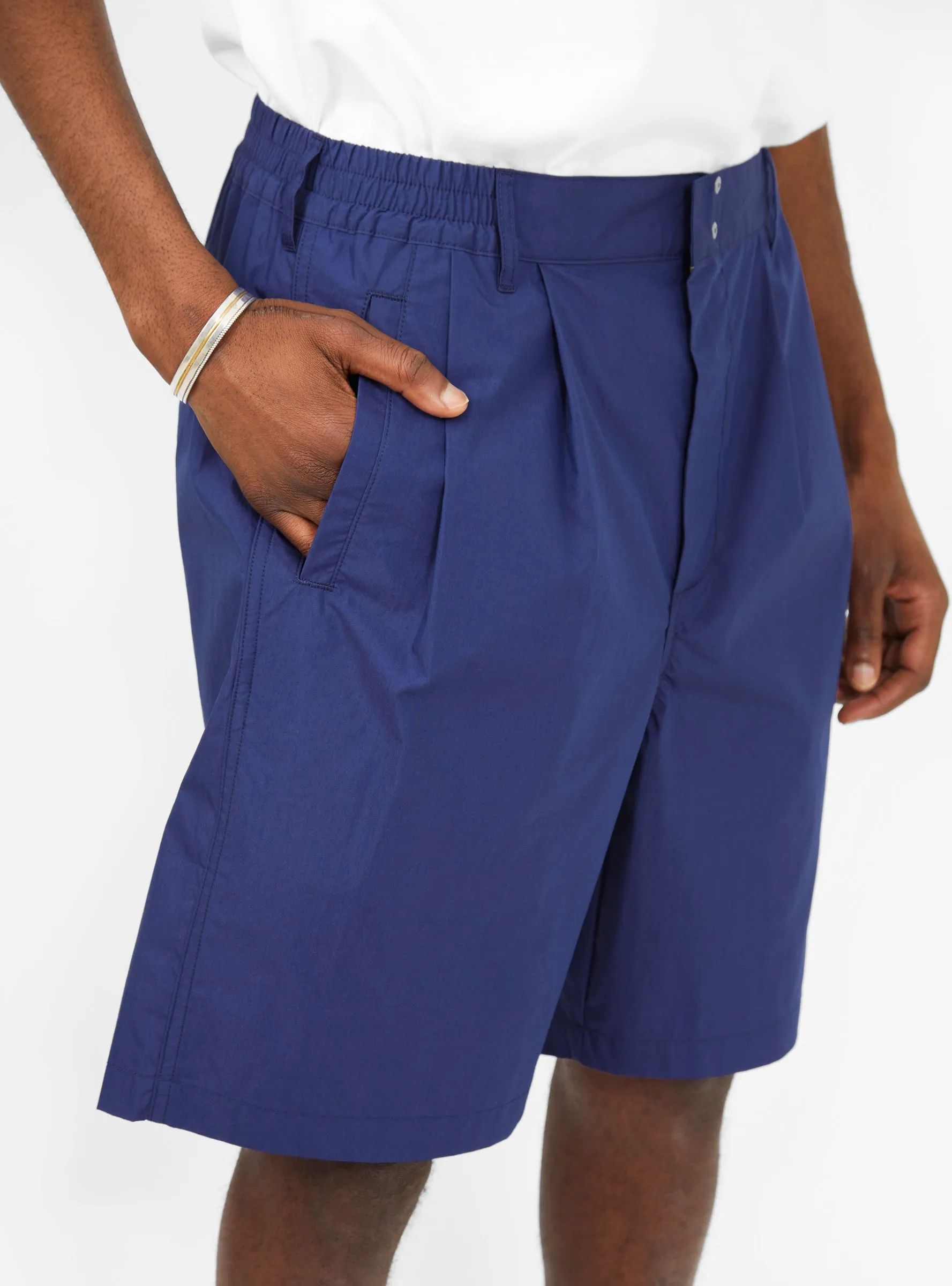 Wide Easy Short Royal Blue