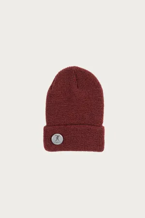 Wool Watch Cap - Burgundy