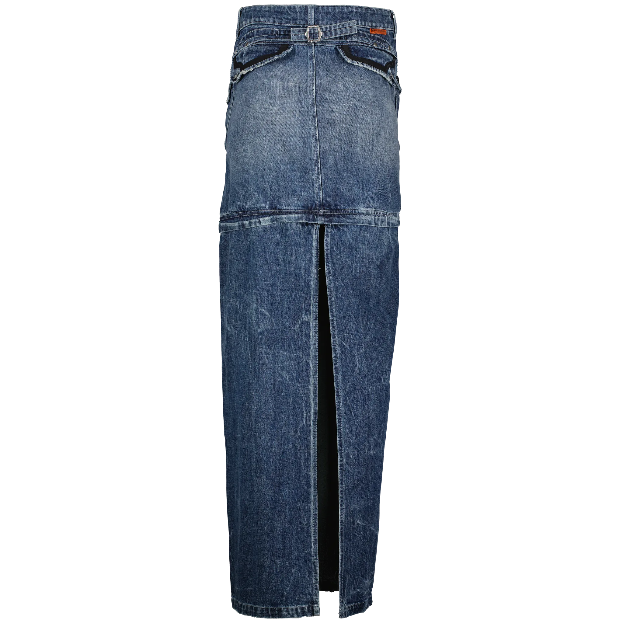 Zip Off Denim Skirt